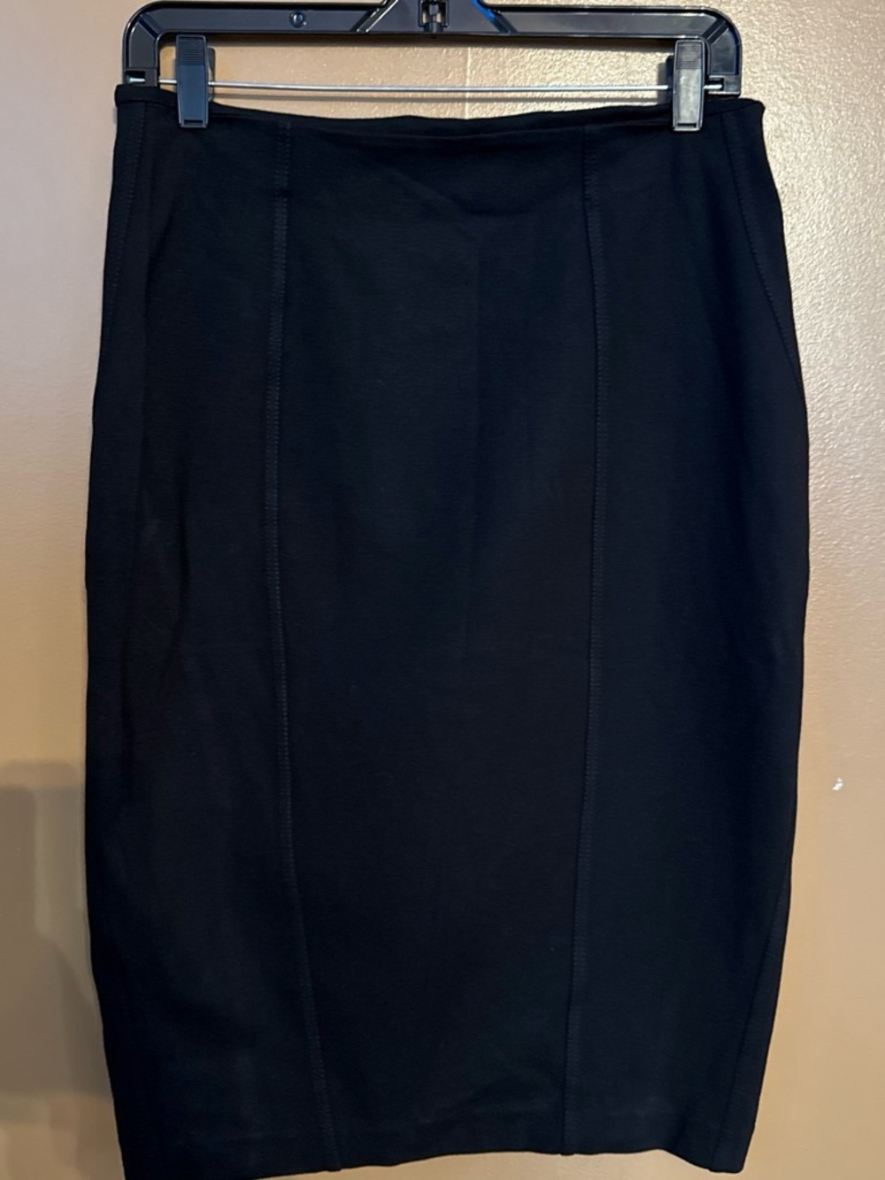 Express Black Pencil Skirt with Panel Seams